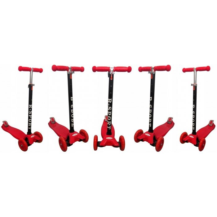 R-Sport Trotineta H1 rosie ghidon reglabil cadru din aluminiu greutate admisa 50 kg