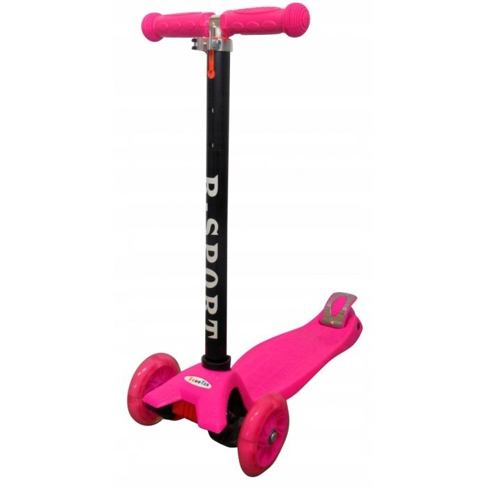 R-Sport Trotineta H1 roz ghidon reglabil cadru din aluminiu greutate admisa 50 kg