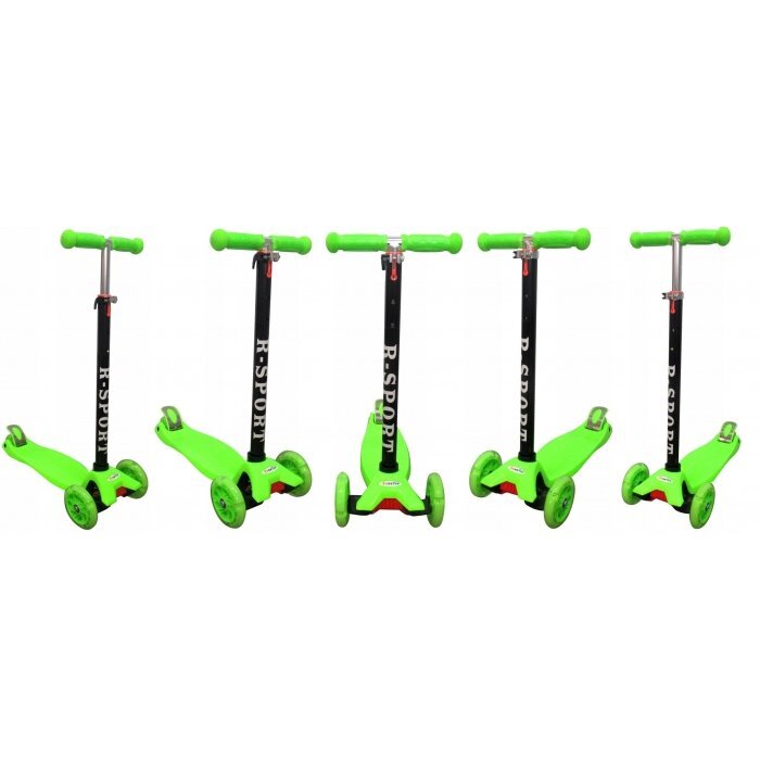 R-Sport Trotineta H1 verde ghidon reglabil cadru din aluminiu greutate admisa 50 kg