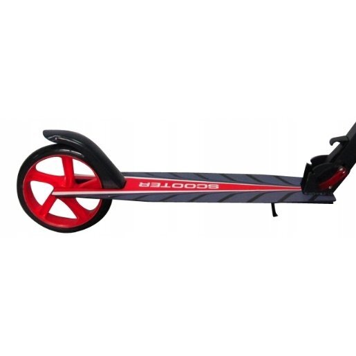 R-Sport Trotineta H4 rosie pliabila cu 2 roti din cauciuc ghidon reglabil greutate admisa 100 kg