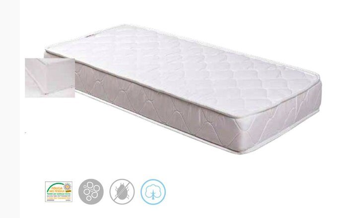 Raffaello Design Made in Italy Saltea pentru patut din spuma husa din bumbac 127x63cm