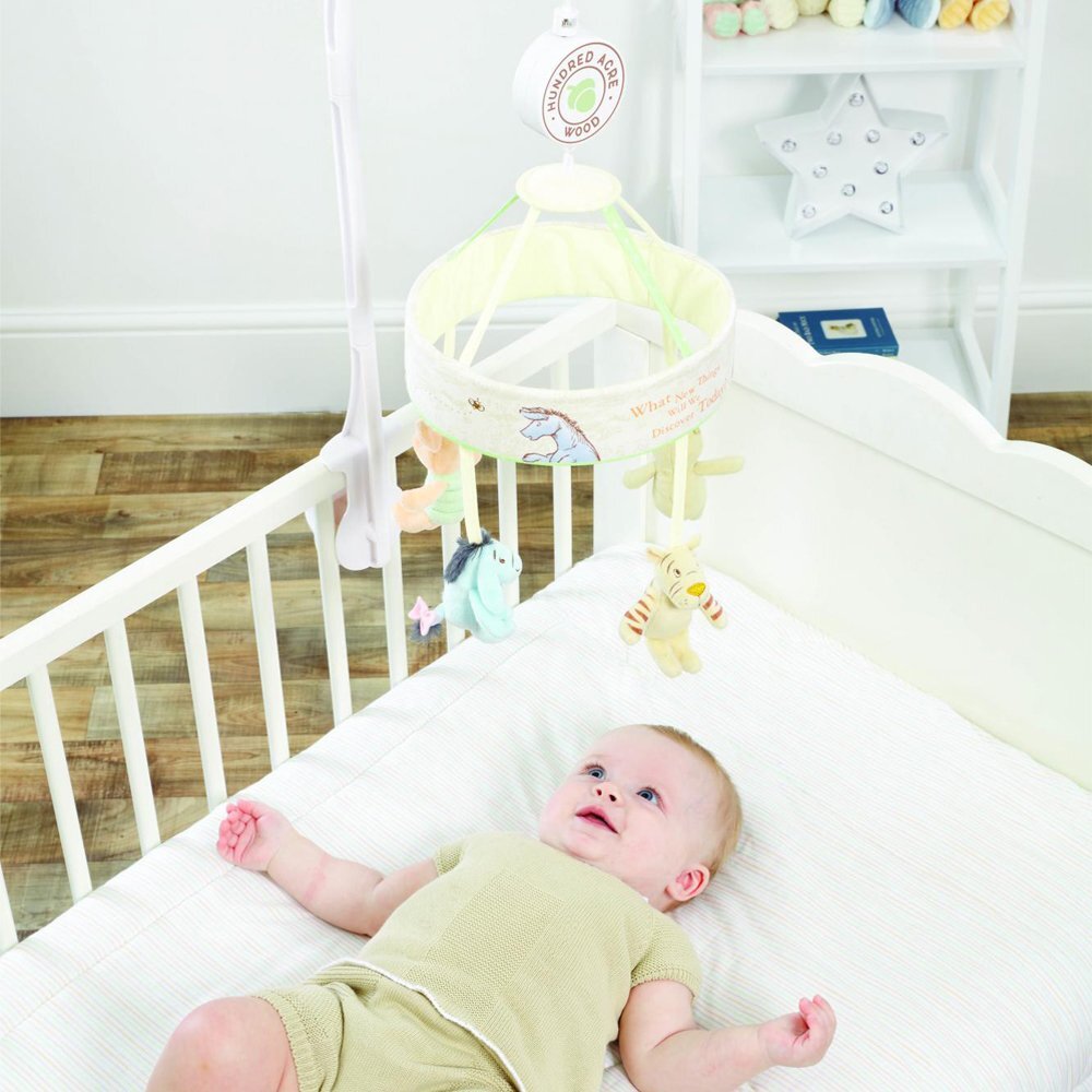 Rainbow Designs Carusel muzical pentru patut Winnie the Pooh