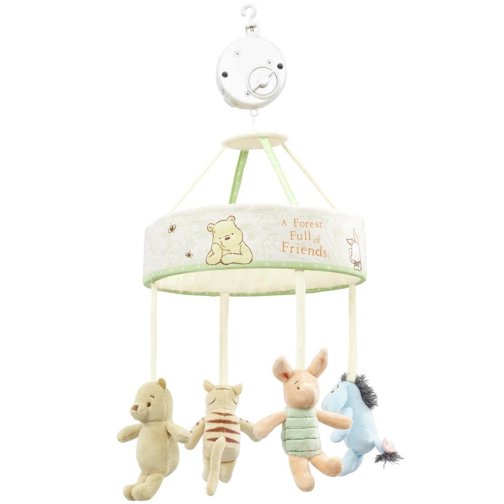 Rainbow Designs Carusel muzical pentru patut Winnie the Pooh