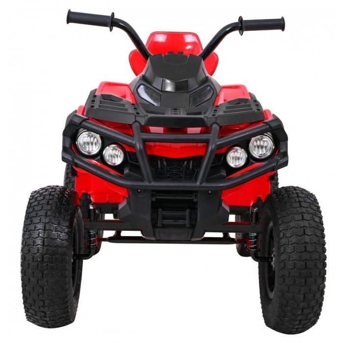 Ramiz Atv electric pentru copii Air BDM0906 102x65x73 cm rosu 90W cu suspensii lumini sunete panou audio si scaun piele