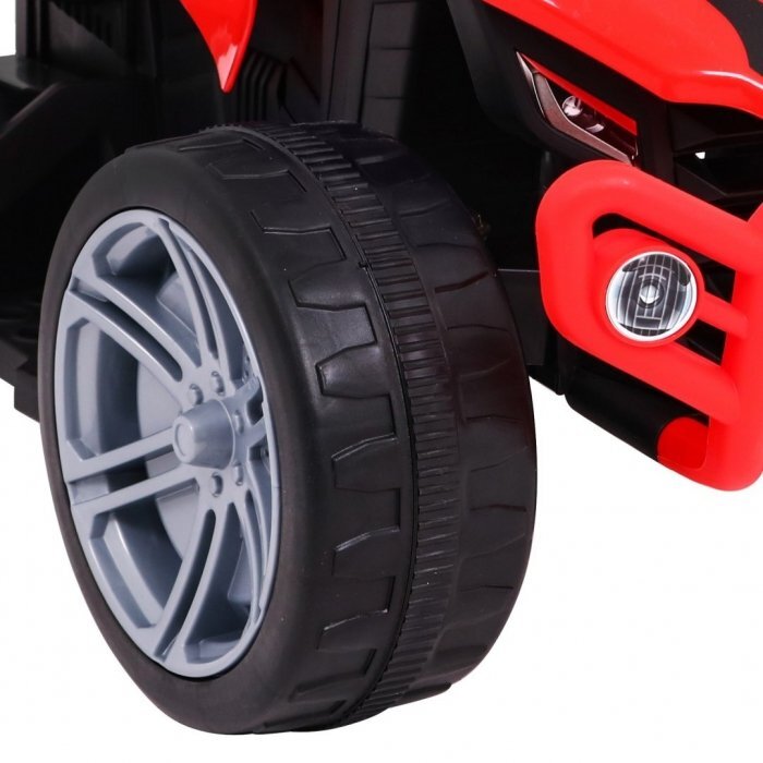 Ramiz Atv electric pentru copii Little Monster TR1805 rosu 25W cu panou audio si acceleratie pe ghidon 70x38.5x42 cm