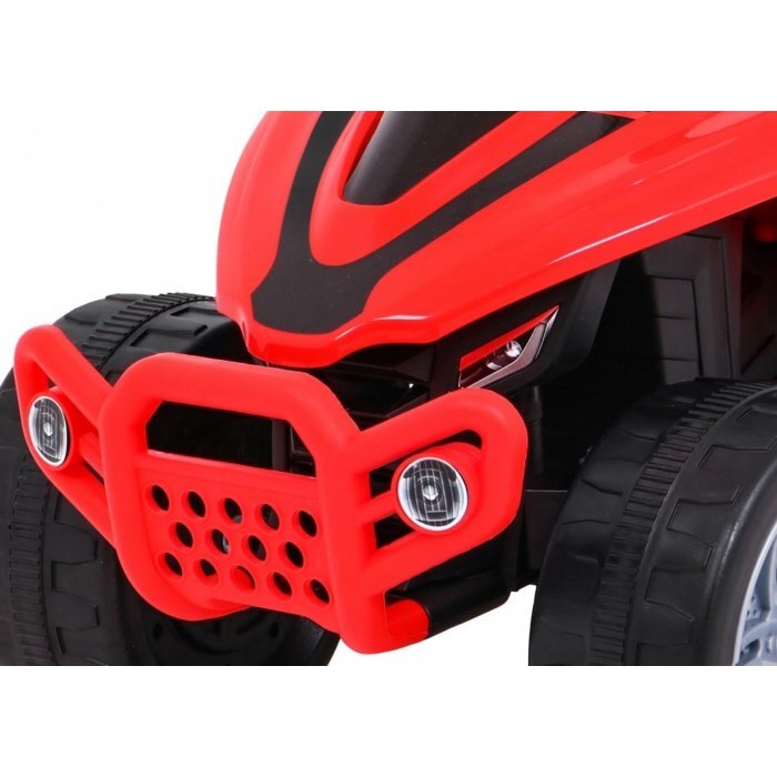 Ramiz Atv electric pentru copii Little Monster TR1805 rosu 25W cu panou audio si acceleratie pe ghidon 70x38.5x42 cm