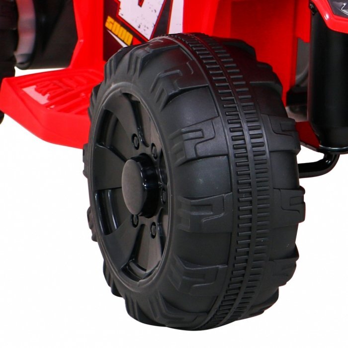 Ramiz Atv electric pentru copii Storm 68x43x41 cm rosu 25W cu lumini si panou audio
