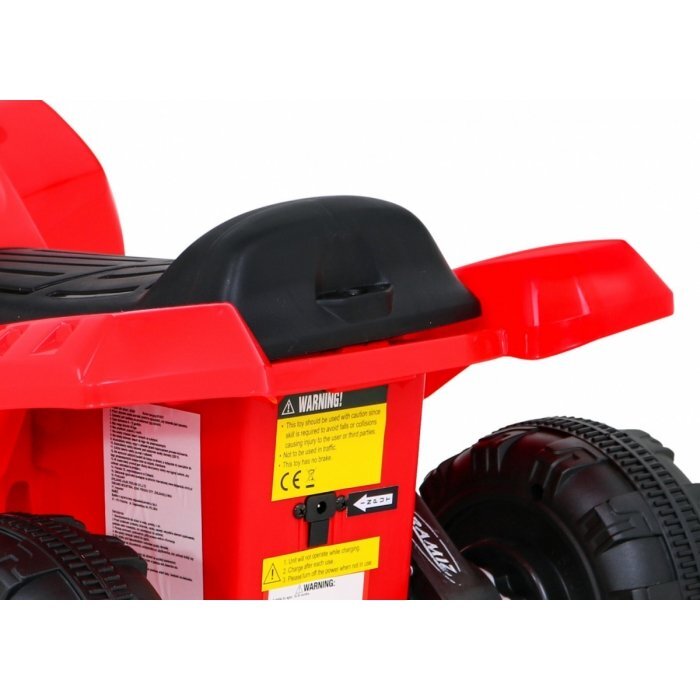 Ramiz Atv electric pentru copii Storm 68x43x41 cm rosu 25W cu lumini si panou audio