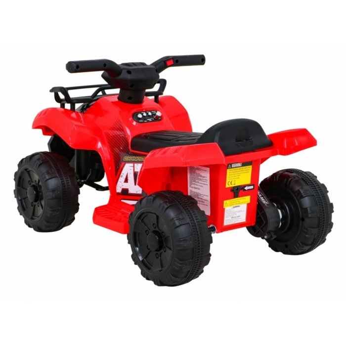 Ramiz Atv electric pentru copii Storm 68x43x41 cm rosu 25W cu lumini si panou audio