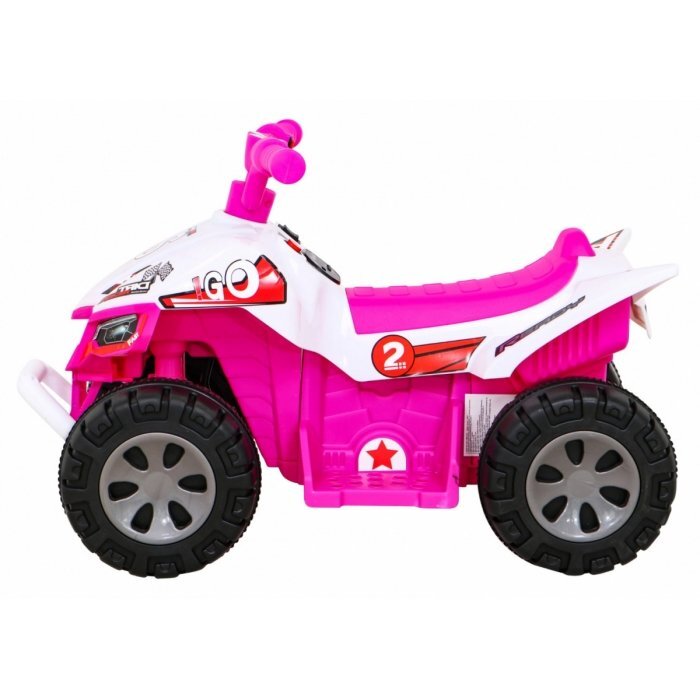 Ramiz Atv electric pentru copii The Fastest JS320 70x43x44 cm roz 25W cu panou audio