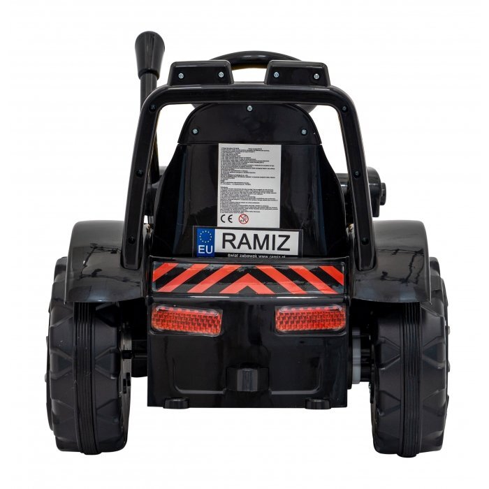 Ramiz Buldozer electric pentru copii 6V cupa mobila 86x40x42 cm galben 25W cu sunete lumini si claxon