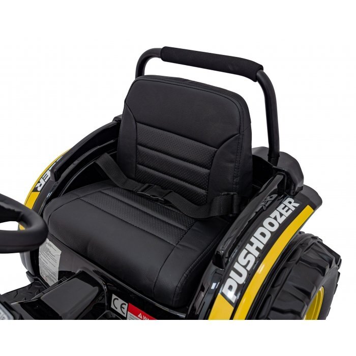 Ramiz Excavator electric pentru copii 70W galben cu brat mobil telecomanda roti Eva scaun tapitat sunete si lumini