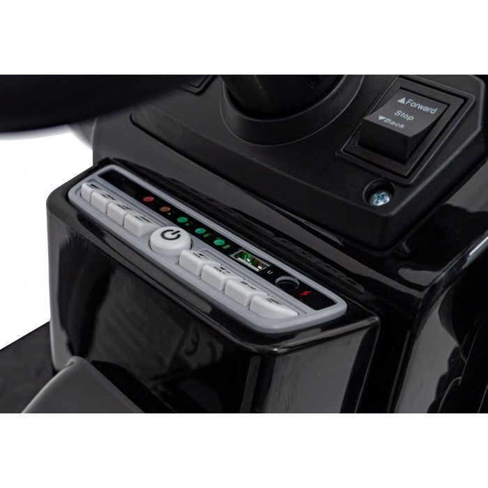 Ramiz Excavator electric pentru copii 70W rosu cu brat mobil telecomanda roti Eva scaun tapitat sunete si lumini