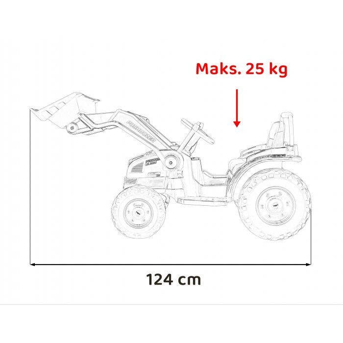 Ramiz Excavator electric pentru copii 70W rosu cu brat mobil telecomanda roti Eva scaun tapitat sunete si lumini