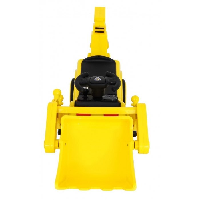 Ramiz Excavator electric pentru copii galben 30W cu panou audio cupa mobila si lumini