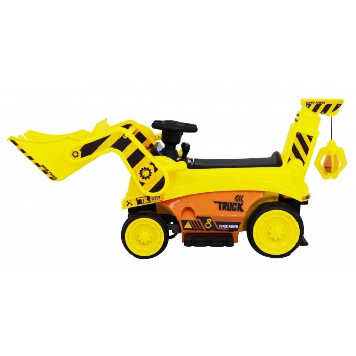 Ramiz Excavator electric pentru copii galben 30W cu panou audio cupa mobila si lumini