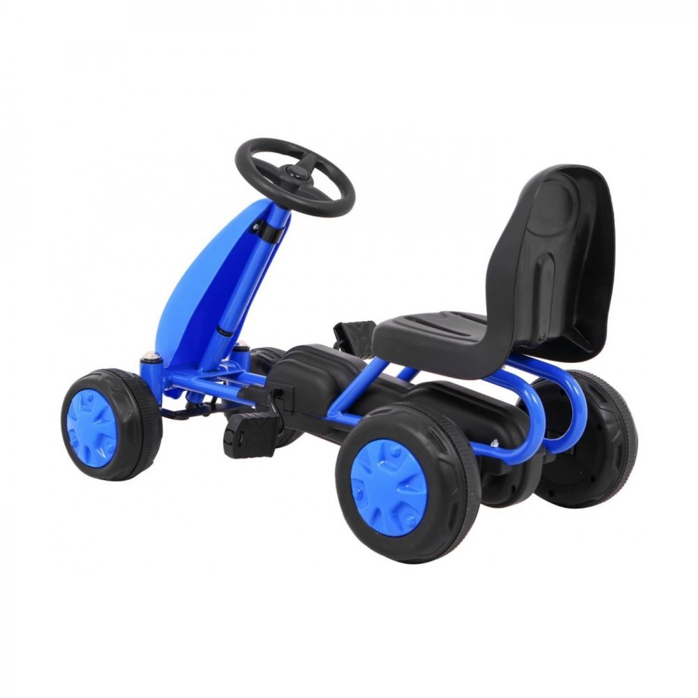 Ramiz Kart cu pedale si transmisie cu lant Go-kart Blue