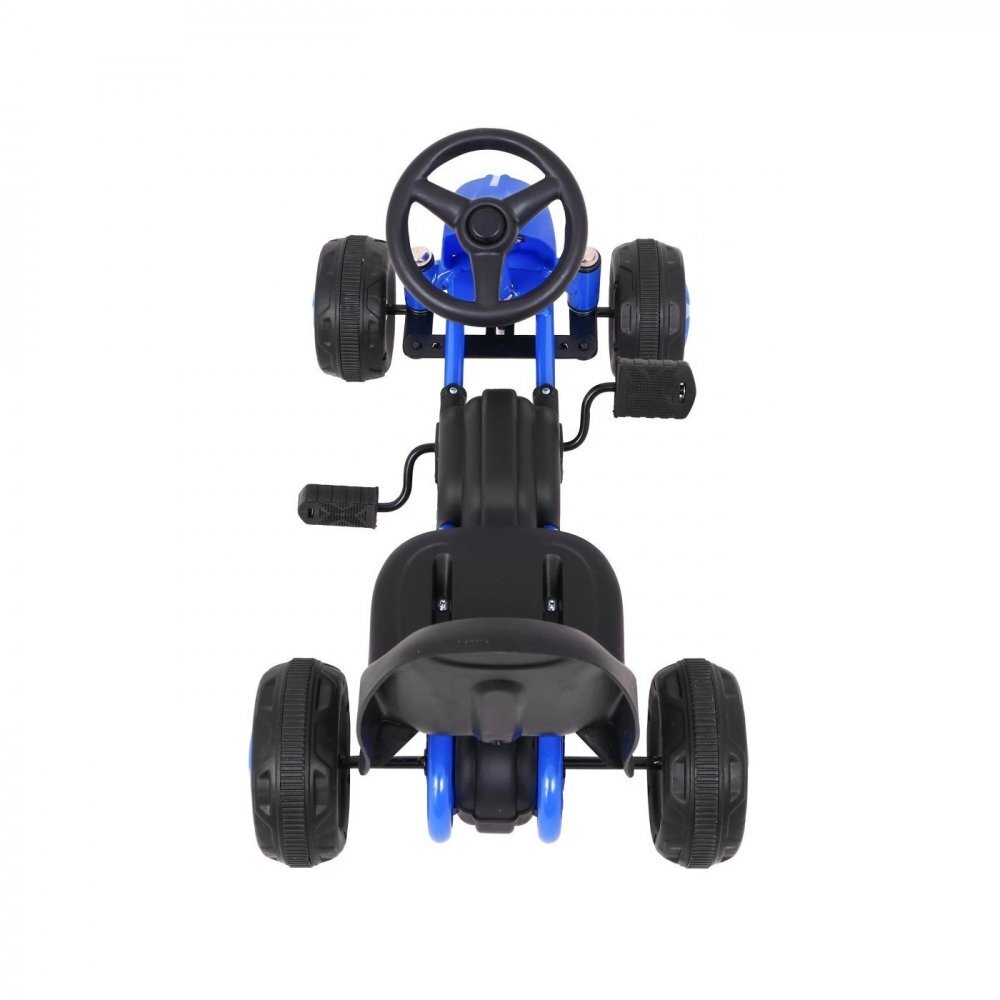 Ramiz Kart cu pedale si transmisie cu lant Go-kart Blue