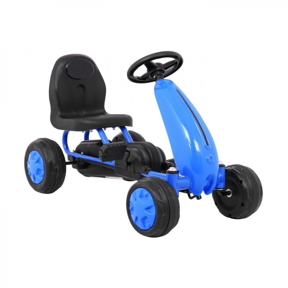 Ramiz Kart cu pedale si transmisie cu lant Go-kart Blue