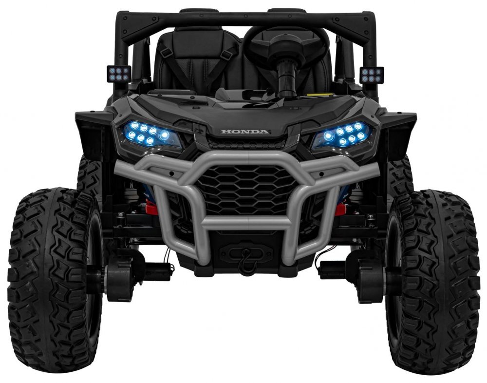 Ramiz Masinuta electrica 4x4 pentru copii Honda Black motor 4 x 120W baterie 24V9Ah cu telecomanda 2.4G 2 viteze panou audio lumini led amortizoare