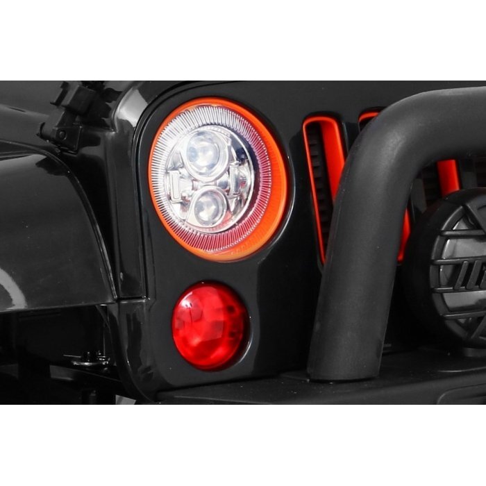 Ramiz Masinuta electrica pentru copii Brd-7588 negru 140W cu telecomanda suspensii lumini panou audio claxon scaun piele si roti Eva
