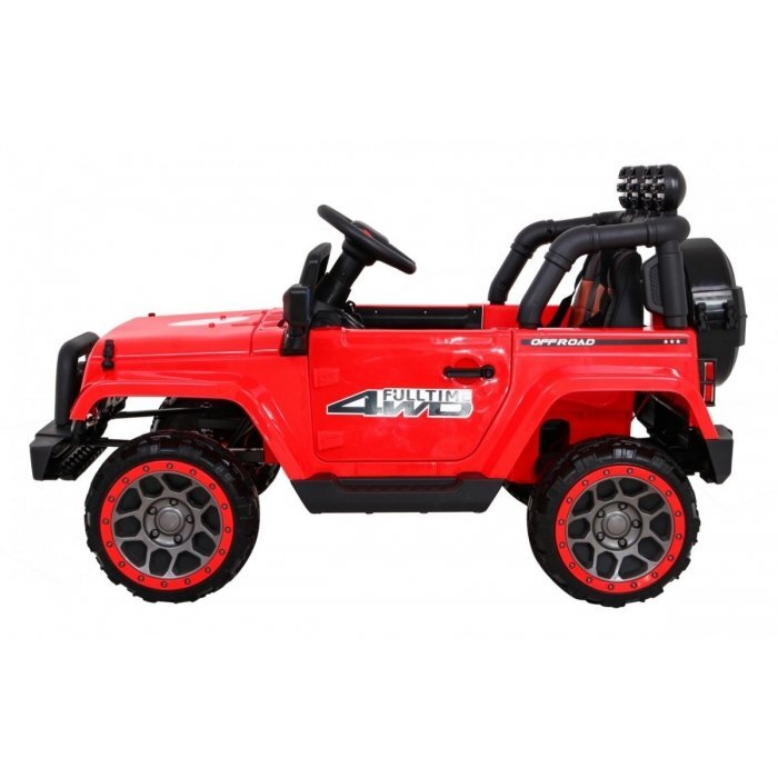 Ramiz Masinuta electrica pentru copii Brd-7588 rosu 140W cu telecomanda suspensii lumini panou audio claxon scaun piele si roti Eva