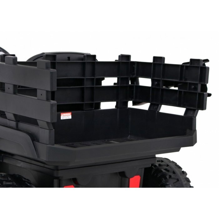 Ramiz Masinuta electrica pentru copii Farmer Pick-Up Negru 70W cu telecomanda scaun tapitat roti Eva deschidere usi telecomanda si lumini