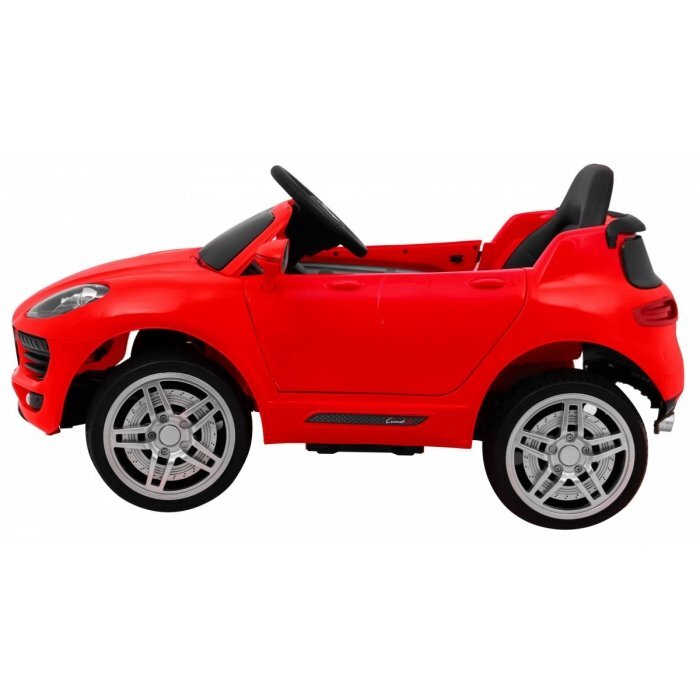 Ramiz Masinuta electrica pentru copii Turbo-S rosu 60W cu telecomanda sunete suspensii panou audio si roti din spuma Eva