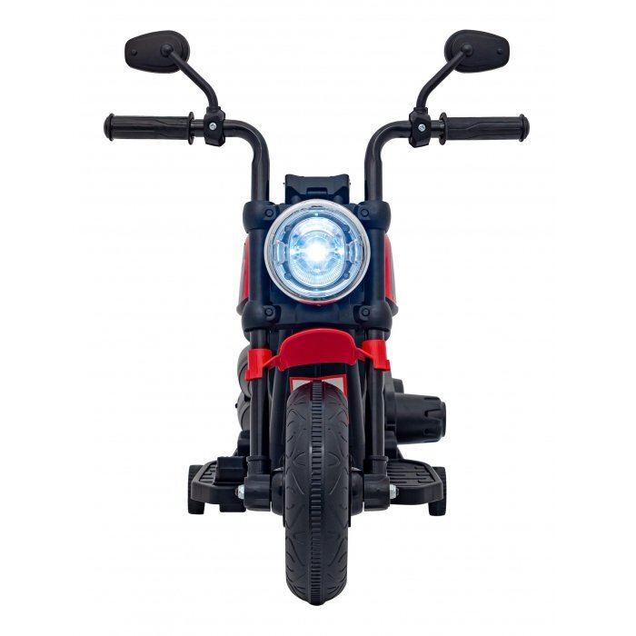 Ramiz Motocicleta electrica pentru copii Chopper Faster AHL008 78x30x55 cm rosu 20W cu lumini panou audio si indicator incarcare