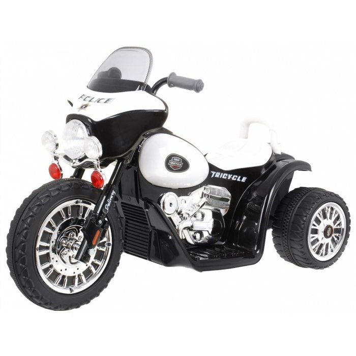Ramiz Motocicleta electrica pentru copii Chopper JT568 negru cu panou audio si lumini Led 20w 79x46x54 cm
