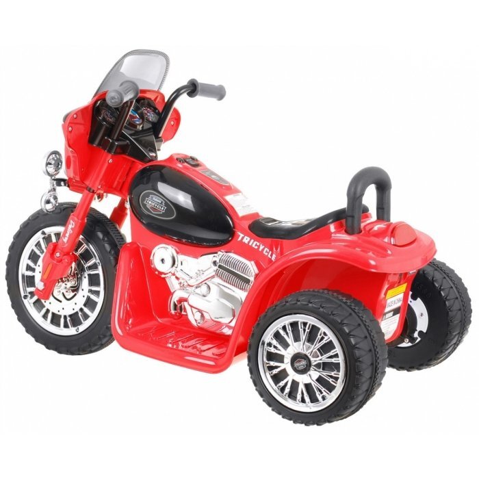 Ramiz Motocicleta electrica pentru copii Chopper JT568 rosu cu panou audio si lumini Led 20w 79x46x54 cm