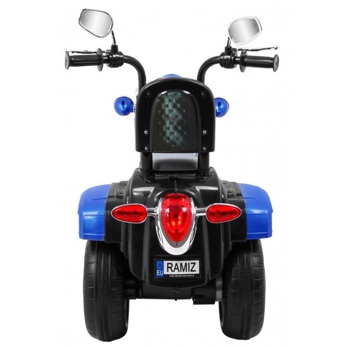 Ramiz Motocicleta electrica pentru copii Chopper NightBike albastru TR1501 cu lumini si panou audio 92x34x63 cm