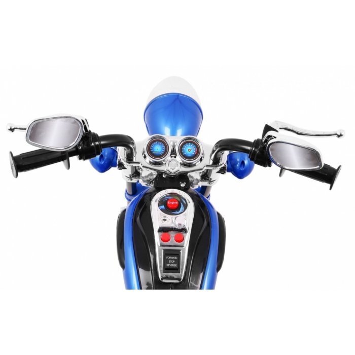 Ramiz Motocicleta electrica pentru copii Chopper NightBike albastru TR1501 cu lumini si panou audio 92x34x63 cm