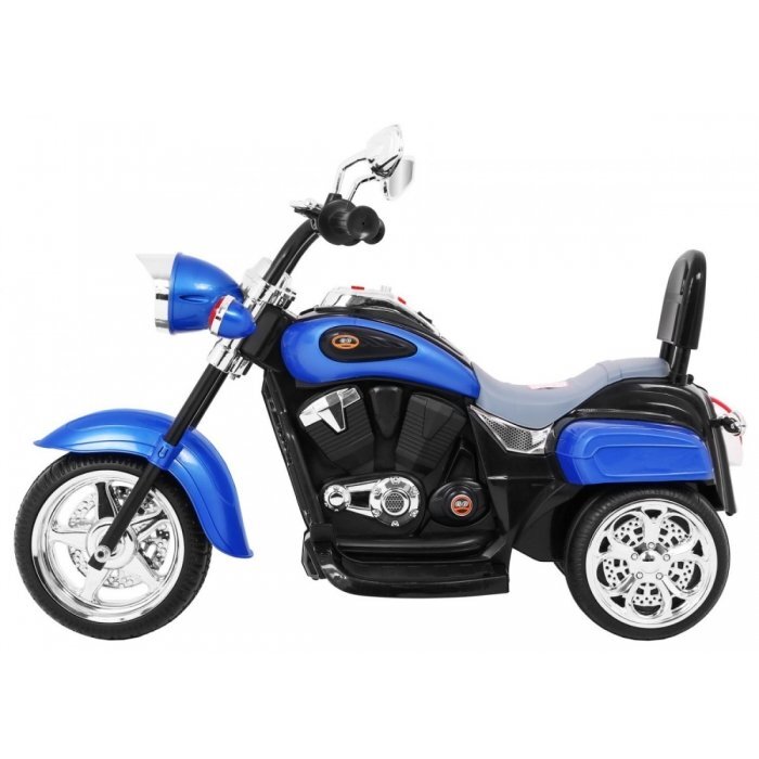 Ramiz Motocicleta electrica pentru copii Chopper NightBike albastru TR1501 cu lumini si panou audio 92x34x63 cm