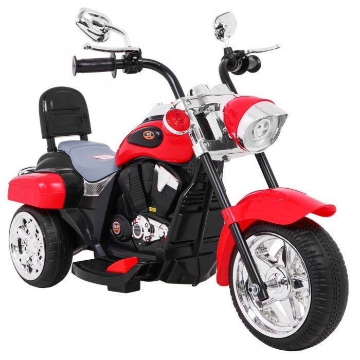 Ramiz Motocicleta electrica pentru copii Chopper NightBike rosu TR1501 cu lumini si panou audio 92x34x63 cm