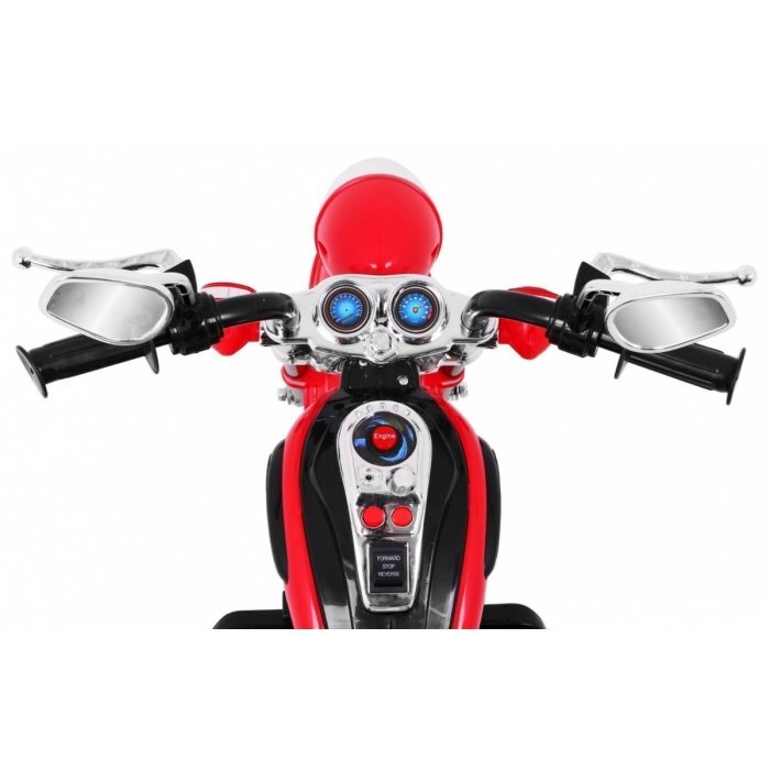 Ramiz Motocicleta electrica pentru copii Chopper NightBike rosu TR1501 cu lumini si panou audio 92x34x63 cm