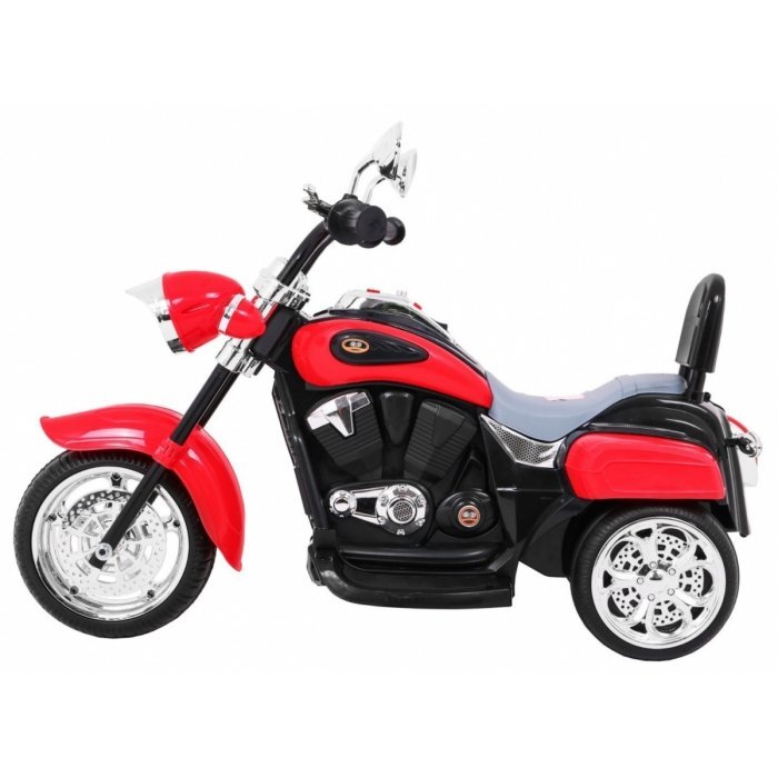 Ramiz Motocicleta electrica pentru copii Chopper NightBike rosu TR1501 cu lumini si panou audio 92x34x63 cm
