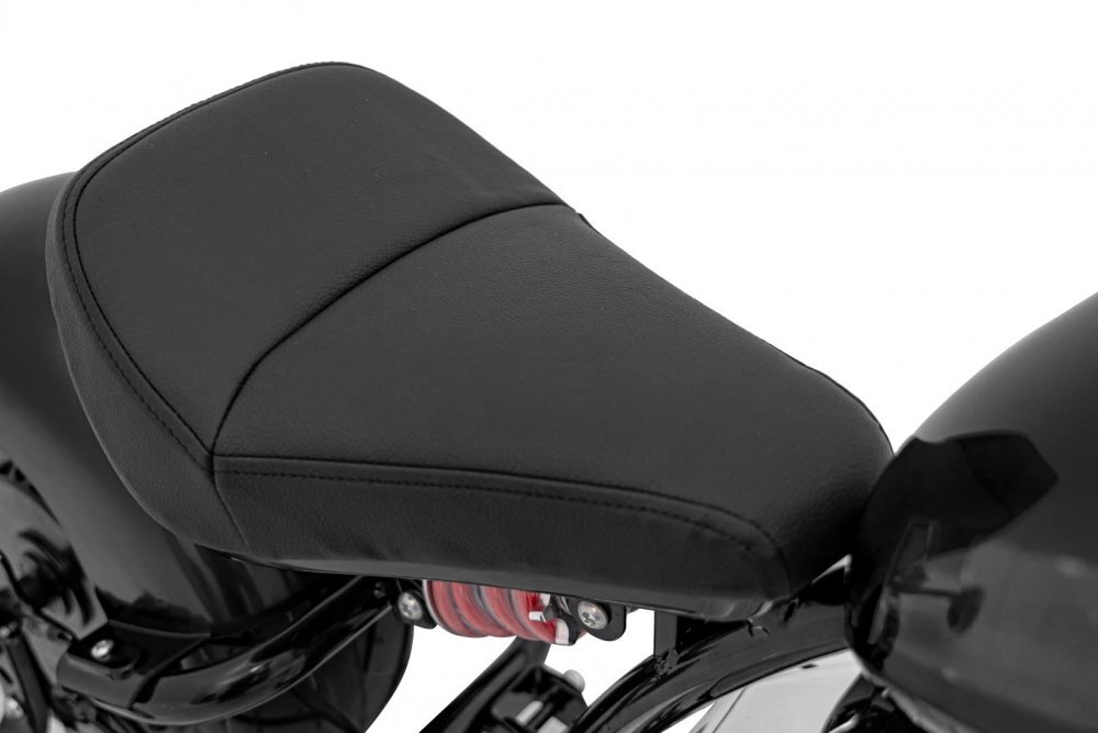 Ramiz Motocicleta electrica pentru copii Chopper Warrior Black motor de 350W cu doua baterii de 18V9Ah pornire prin buton cu rotile gonflabile panou audio integrat cu MP3 USB lumini LED sarcina maxima 80 kg