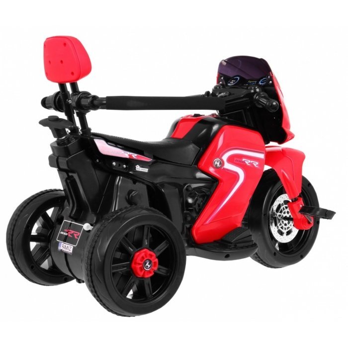 Ramiz Motocicleta electrica pentru copii rosu 20W cu lumini panou audio si maner parental