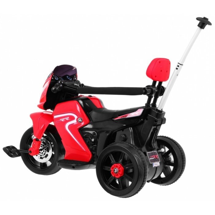 Ramiz Motocicleta electrica pentru copii rosu 20W cu lumini panou audio si maner parental