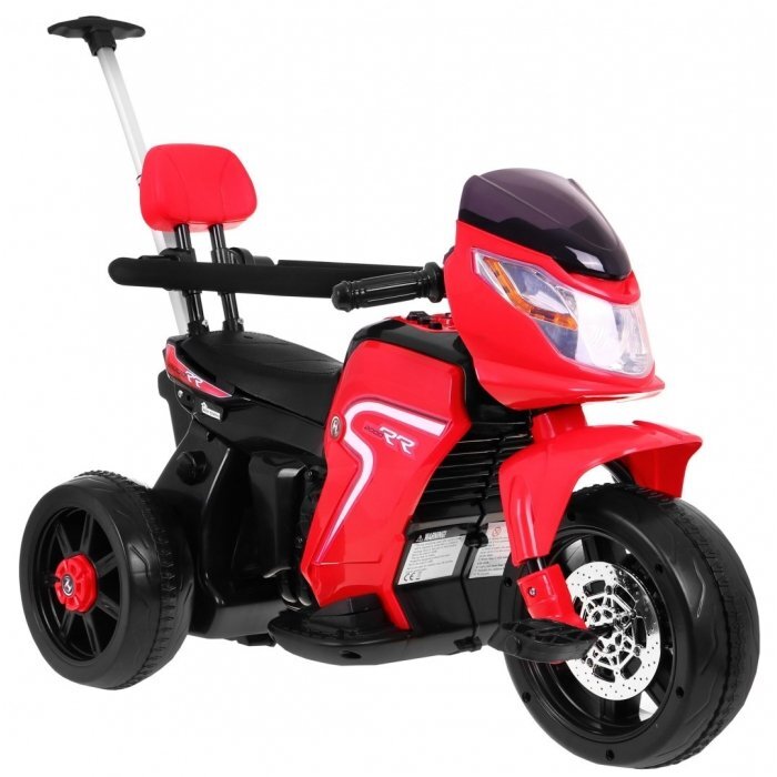 Ramiz Motocicleta electrica pentru copii rosu 20W cu lumini panou audio si maner parental