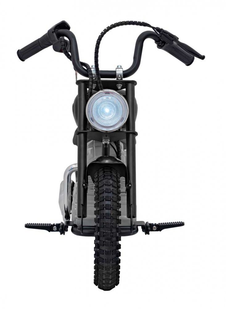 Ramiz Motocicleta electrica pentru copii Speed Power Black pornire la cheie motor 250W baterie 24V7Ah roti pneumatice scaun ergonomic din piele lumina frontala LED claxon muzica preinstalata pana la 80 kg