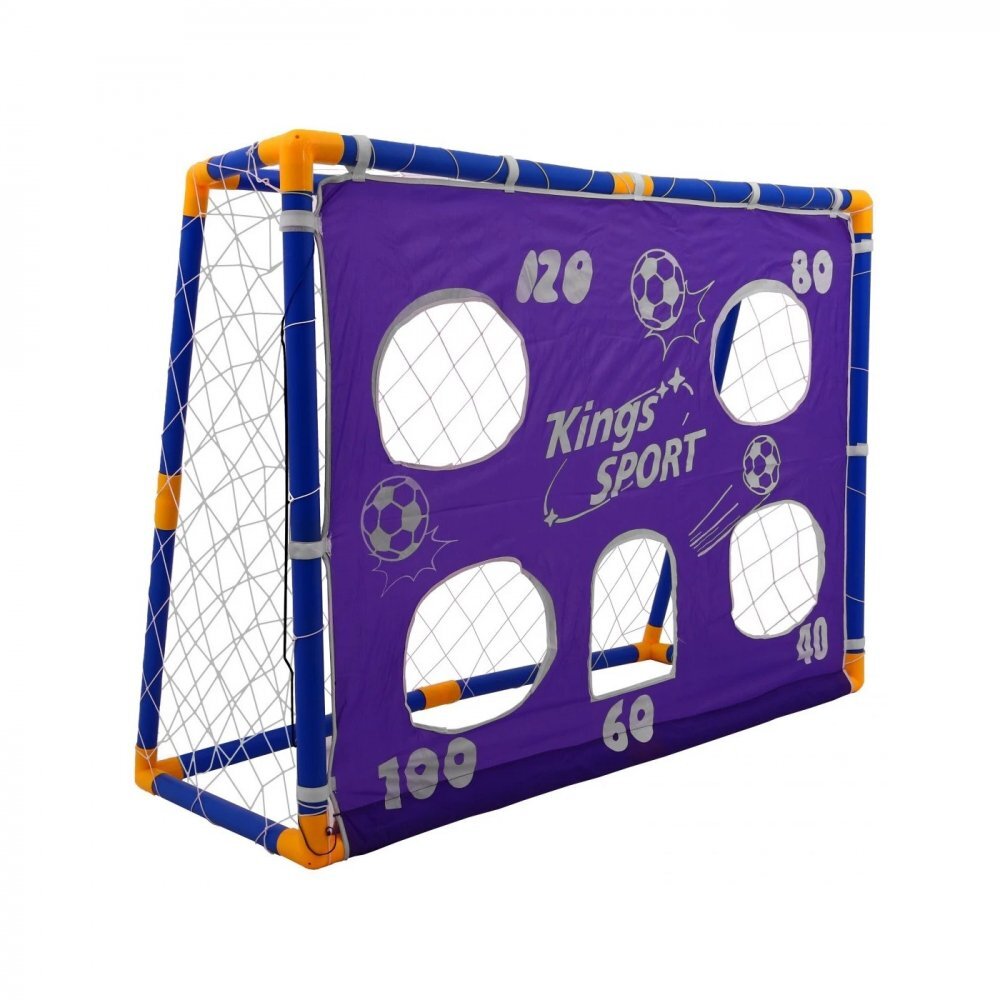 Ramiz Set Poarta si minge de fotbal pentru copii cu accesorii King Sport