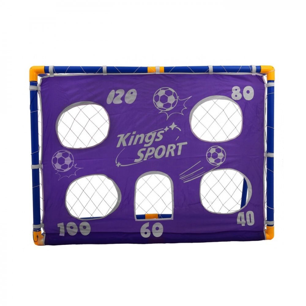 Ramiz Set Poarta si minge de fotbal pentru copii cu accesorii King Sport