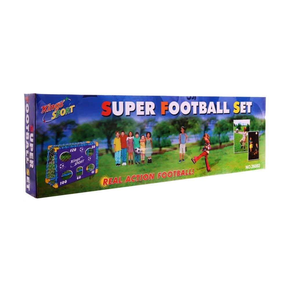 Ramiz Set Poarta si minge de fotbal pentru copii cu accesorii King Sport
