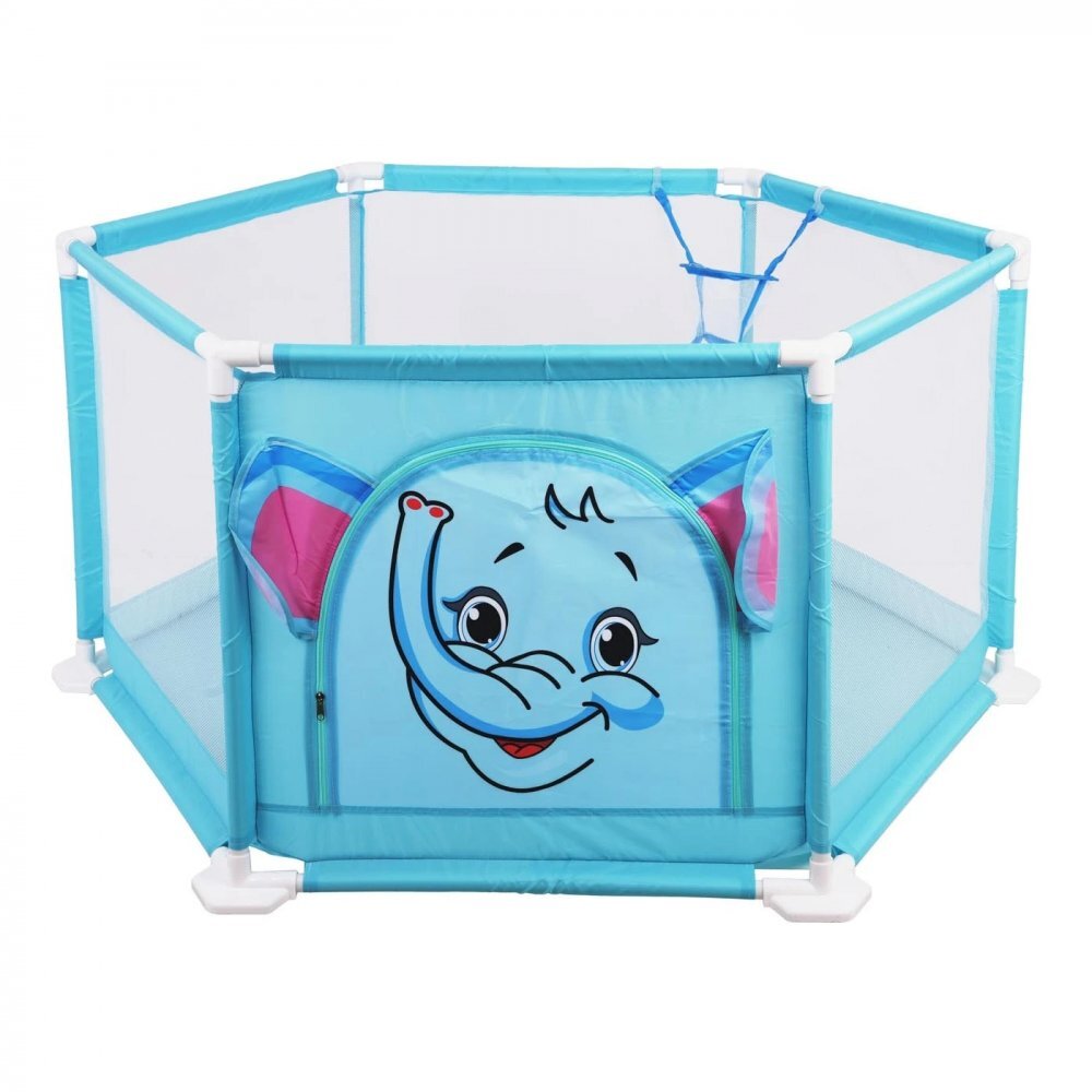 Ramiz Tarc de joaca pentru copii cu 50 bile multicolore Blue Elephant