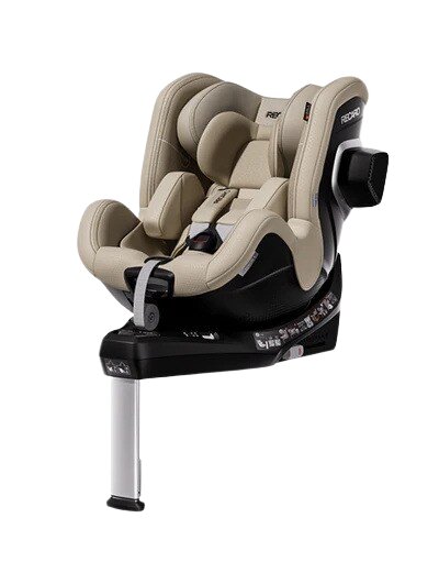 RECARO Scaun auto cu baza isofix Toron 1 Elegant Beige R129 EU 0-4 ani cu inclinatie 170 grade si rotire 360 grade