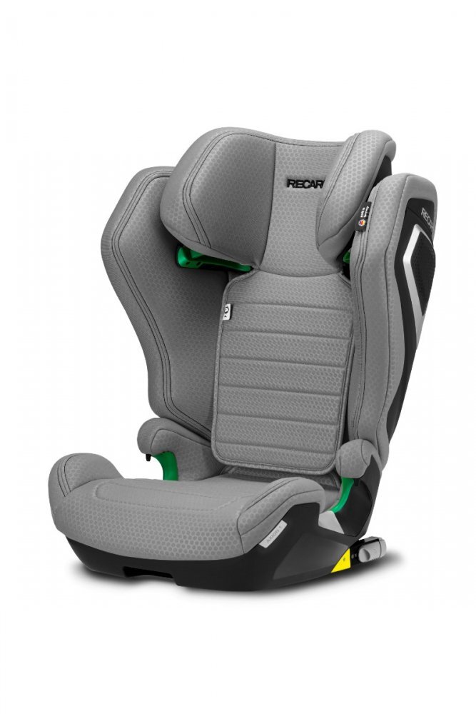 RECARO Scaun Auto cu Isofix Axion 1 Happy Grey I-size testat ADAC cu husa detasabila sistem SPS spatar reglabil