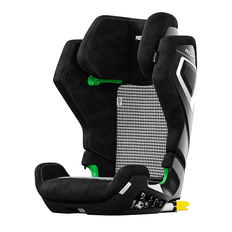 RECARO Scaun auto cu isofix Axion 1 Pepita I-size testat ADAC cu husa detasabila sistem SPS 3-12 ani