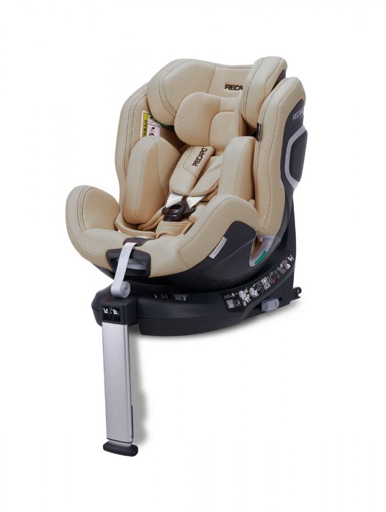 RECARO Scaun auto cu Isofix Xenon 1 Elegant Beige I-size cu husa detasabila sistem SPS 0-21 kg 0-7 ani